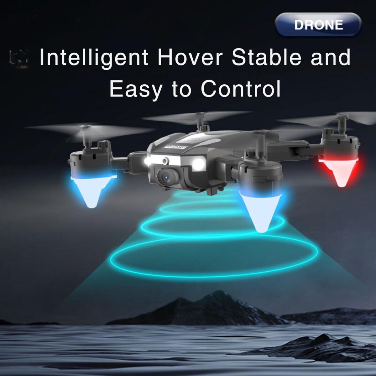 Fitpro J2 Drone - Foldable Dual Camera Drone with HD Double Camera Drone