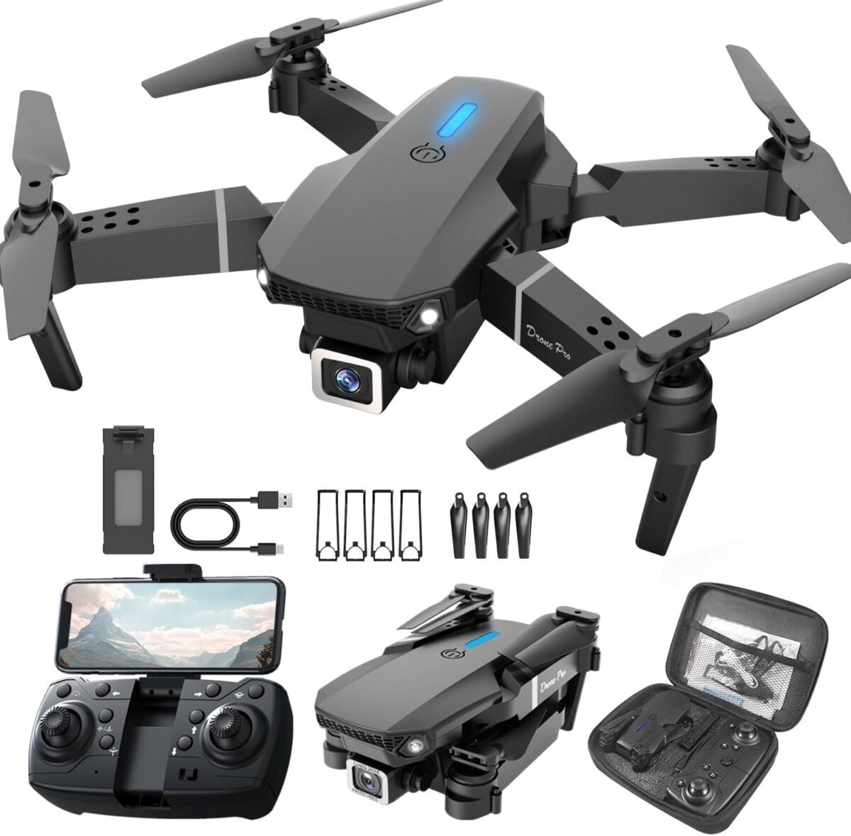 Fitpro E88 Drone: Master Aerial Photography with 4K Dual Cameras Drone